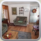 Living Room with New Hardwood Floor